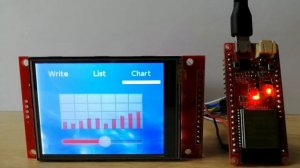 GUI on ESP32 with 30 FPS using LittlevGL