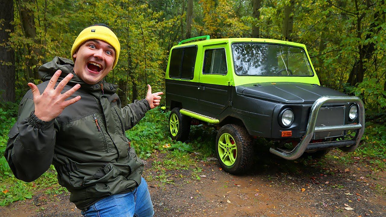Купили на аукционе необычный автомобиль за 100 тысяч и нашли его в лесу!