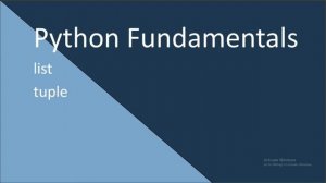 4. Python Fundamental. Containers or Complex data types