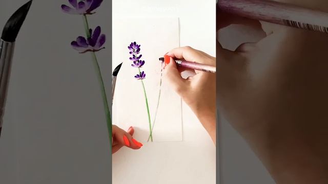 How to Paint lavender | Botanical e