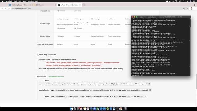 Install aaPanel (Free Panel Powerful) on VPS / ECS Alibaba Cloud #2 смотреть онлайн