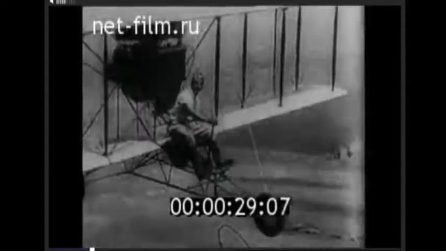 Редкие архивные кадры. Полёты братьев Райт. The first flight of the Wright brothers. смотреть онлайн