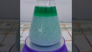 Добавляем соляную кислоту к раствору нитрата меди и нитрата серебра, раствор становится зеленым из