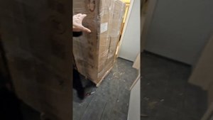 распаковка товара после перевозки компанией пэк и фиксация повреждения