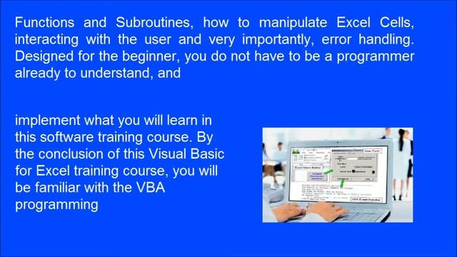 Learn How To Apply Visual Basic For Applications Programming For Microsoft Excel Spreadsheets