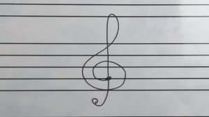 Как рисовать скрипичный и басовый ключи