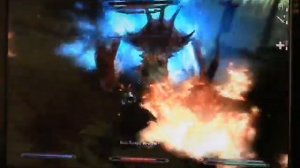 Skyrim epic battle: Omega Z(Dovahkiin) vs Volcanic Dragon