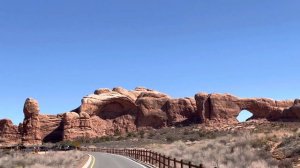 Scenic view of Arches national park. Utah . March 2021. Национальный парк Америки.