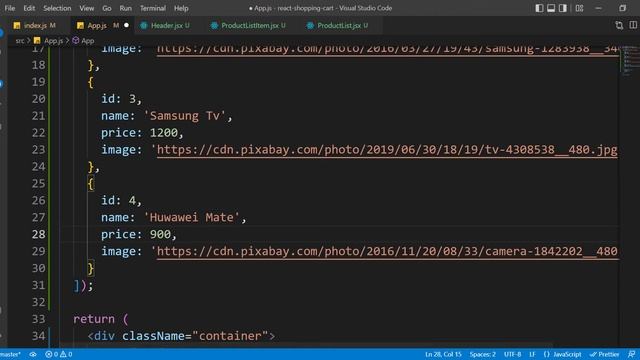 React Shopping Cart Part 3 (Product List Component) смотреть онлайн