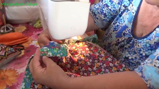 Как красиво обработать края покрывала бейкой без наметки и булавок? Пэчворк.Свободная стежка.