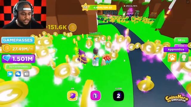 I GOT 999,999,999 COINS in Roblox Coin Simulator! смотреть онлайн