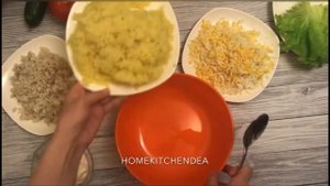 Пикантный салат с треской горячего копчения!