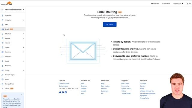 Setup Email Routing with Cloudflare (route custom email addresses to your personal email account) смотреть онлайн