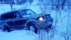 Pajero 2 2.8TD Off-road BfGoodrich M/T 33*10.5 R15 как мы немного утопили паджеро