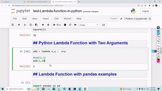 Mastering In Python Lambda Function | Anonymous & Lambda Function | Python Tutorial - Hindi