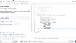 Leetcode 21(easy).  Merge Two Sorted Lists【Linked List】中文