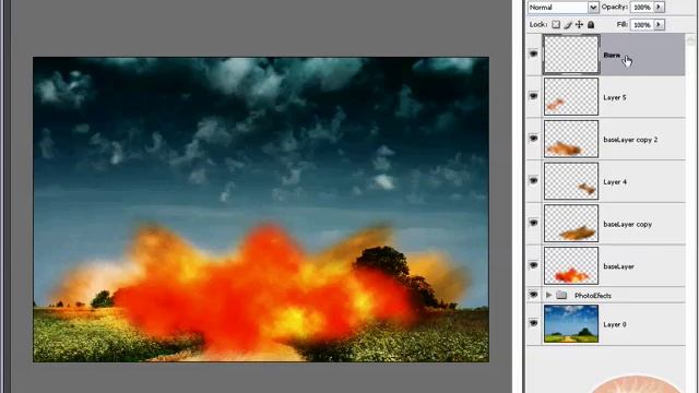 Photoshop CS3 Special Effect: Create an Explosion! смотреть онлайн