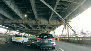 New York Drive [4K] George Washington Bridge, Whitestone Bridge, Throgs Neck Bridge via I-95.