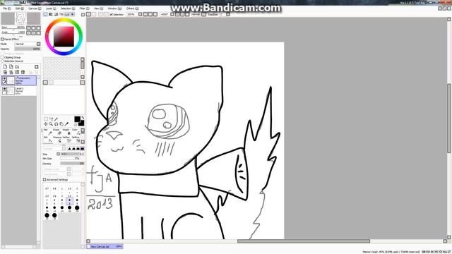 Рисуем котёнка (Для новичков) 2 часть) смотреть онлайн