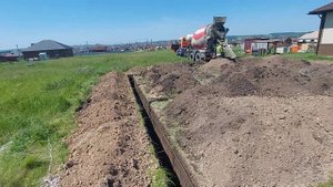 Дом в Белгороде, заливаем фундамент  в 41 микрорайоне под дом в 100 кв.м.