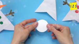 3 diy Easy Paper snowman | Christmas paper crafts 2023