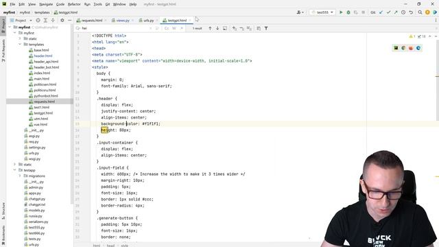 API ChatGPT создаёт сайт на HTML и CSS на базе Django (Python)