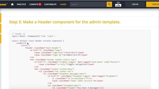 How to Integrate AdminLTE with React смотреть онлайн