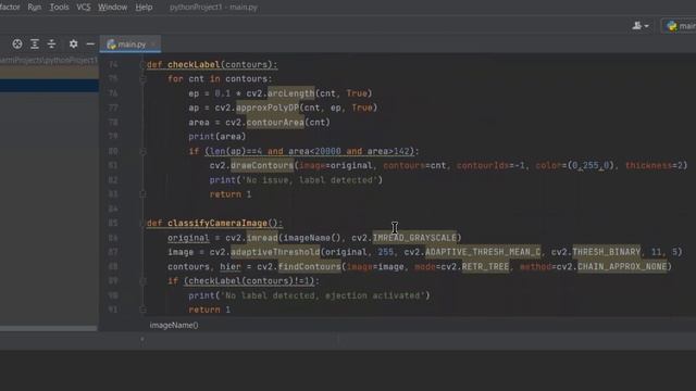 Sample Project (07) for Industrial Automation course with CODESYS - Computer Vision with Python