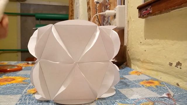 Как сделать объемную Хризантему из бумаги. смотреть онлайн