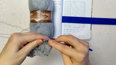 АЖУРНЫЙ ПАЛАНТИН СПИЦАМИ. Подробный МК.