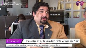 Presentación de la lista del 'Frente Vamos con Vos'