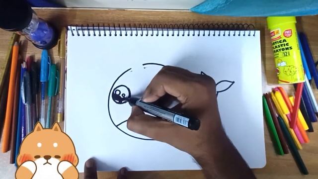How to Draw a Cartoon Narwhal Unicorn Whale Easy | Как нарисовать кота очень легко для детей смотреть онлайн