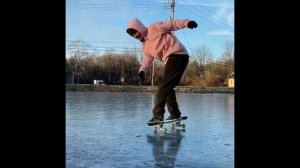 skateboarding on ice l скейтбординг на льду