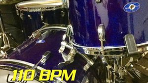 Shuffle Drum 110 bpm. Drum Track for Blues or Booguie. Shuffle Drum Beat. Swing Drum.