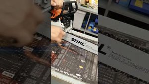Как правильно установить цепь на бензопиле марки *Штиль*. Консультация от специалиста.