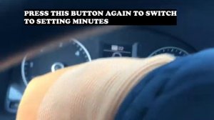 HOW TO set clock / time VOLKSWAGEN TOURAN (2003-2015)