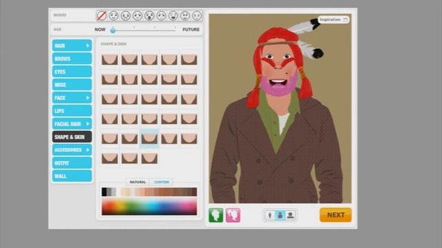 Нарисуй себя. Индеец. Лыжник. Лепрекон. [myWebFace] смотреть онлайн