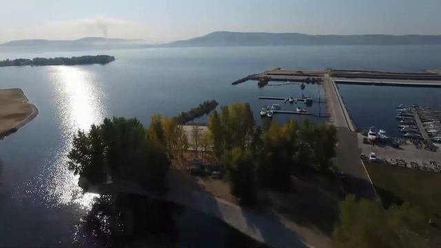 Съёмка с квадракоптера. Тольятти, Портпоселок, Мужской монастырь.