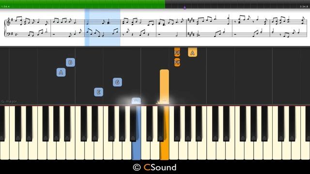 Bluestone Alley (Piano Tiles 2) Piano 50% Speed Tutorial + Sheet Music смотреть онлайн