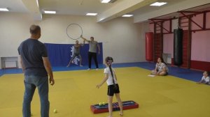 Сдача ГТО. Метание мяча в цель с 6 метров. Таня Костенко 7 лет