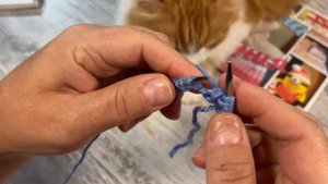 Узоры спицами. Резинка с перекрещенными петлями. Knitting patterns. Elastic band with crossed loops