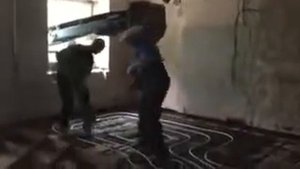 Транспортерная лента. Заливка перекрытий