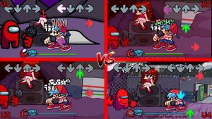 FNF': Vs Impostor - Sussus Moogus (V1 vs V2 vs V3 vs V4) (red imposter all versions comparison)