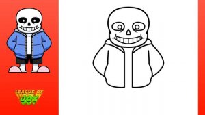 How to DRAW SANS - Undertale