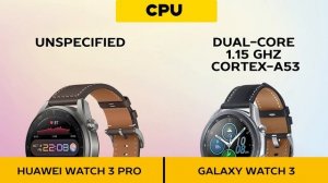 Huawei Watch 3 Pro Vs Samsung Galaxy Watch 3