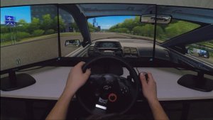 City Car Driving Три монитора Triple Screen