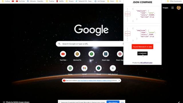 JSON COMPARE CHROME EXTENSION смотреть онлайн
