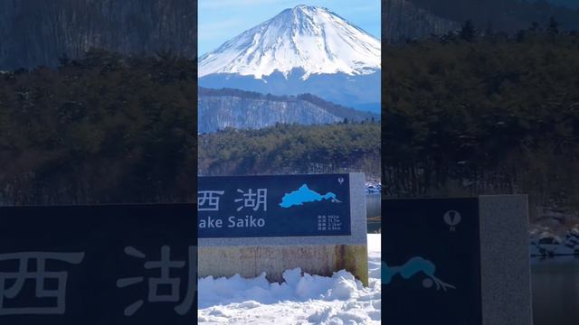 Fuji mountain view in winter #japan #fuji #india #japaneselanguage #日本 ＃富士山　#snow #traveljapan