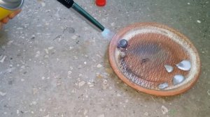 Плавим свинец горелкой из Ашана.