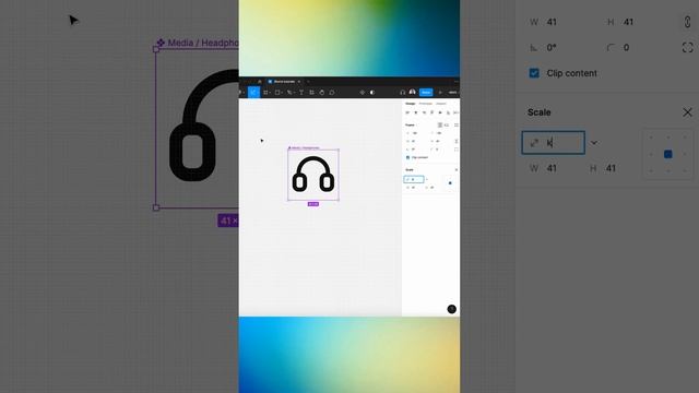 How to resize an icon in Figma?